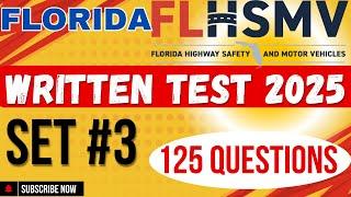 Florida Permit Test 2025 | Florida DMV Permit Test | Florida DMV Practice Test #3 - 125 questions n