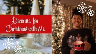 Decorate With Me / Christmas Decor 2024/ Natural Christmas Tree/ Christmas Tablescape / NC Vlog