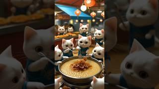  "Tiny Chefs Cooking Up Something Delicious!  #shirts #cat #chefcat #viralvideo #ai