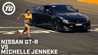 Nissan GT-R Vs Michelle Jenneke | Top Gear Festival Sydney