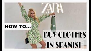 HOW TO buy CLOTHES in Spanish