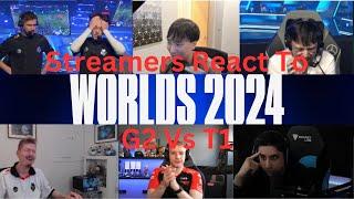 Streamers React to the DOWNFALL of G2 at Worlds 2024 Day 12!