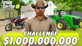 I EARNED 1 BILLION starting from 0$! Farming Simulator 25