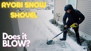 RYOBI 18V 10" Snow Shovel --- This BLOWS!!! =( Honest Review