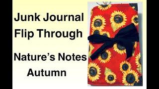 Junk Journal Flip Through | Joey Cardmaker | Nature's Notes: Autumn