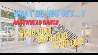 What do you get...in Arrowhead Ranch for $500,000? $780,000?