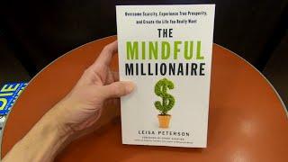 THE MINDFUL MILLIONAIRE LEISA PETERSON BOOK PERSONAL FINANCE MONEY BOOKS CLOSE UP AND INSIDE LOOK