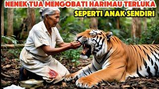 KISAH HARIMAU TERLUKA YANG DI BANTU MAK LEMBAYUNG SEORANG NENEK TUA