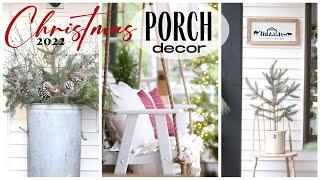 Winter Porch Decor ~ DIY Christmas Porch Ideas ~ Winter Decor ~ Christmas Decorations for the Porch