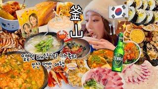 【爆食vlog】韓国で爆食いして過ごす誕生日1日5食の大食い家族(?)食べて飲んで酔っ払う釜山旅行