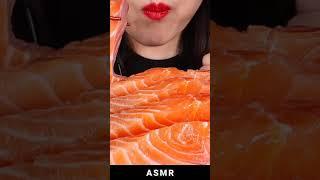 RAW SALMON MUKBANG  INSTA-ANTAKOOKPA #spicykoreanfood #spicynoodles #asmr #haefoodie #asmrfoodmuk