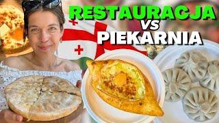 CHINKALI I CHACZPURI w restauracji vs piekarni?! | JEDZENIE WARSZAWA