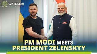 PM Modi holds a meeting with President Zelenskyy on the sidelines of the G7 Summit in Italy