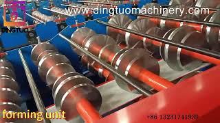 4 in 1 semi automatic metal roof ridge cap machine