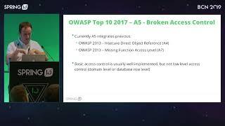 From OWASP top 10 to Secure Applications by Roberto Velasco @ Spring I/O 2019