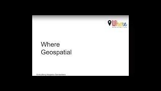 WGM Chaptering About Where Geospatial Media DAY1