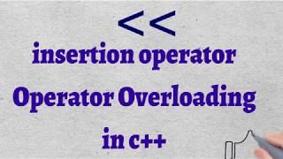 53 Insertion operator  overloading