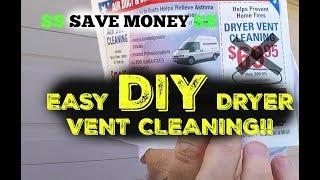 DIY Dryer Vent Duct Cleaning