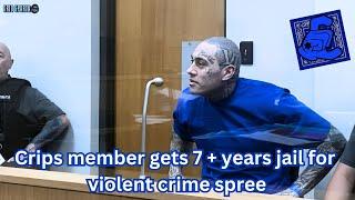 Crip member sentenced to 7 years after violent crime spree