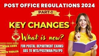 POST OFFICE REGULATIONS 2024: (What is NEW?) | PO Regulations 2024: Career Post