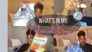 WHAT'S IN MY CLINICAL BAG FOR NURSING SCHOOL ?! | NURSE KIYA