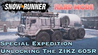 SnowRunner Hard Mode [SPECIAL] Zikz 605R Unlock In FULL