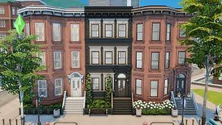 New York Brownstone Townhouses Part I | The Sims 4 Speed Build