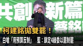 柯建銘拋雙罷！ 白嗆「用預算反制」  藍：鎖定4綠委以罷制罷－民視新聞