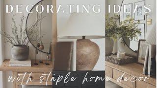 10 Staple Home Decor Pieces With Decorating Ideas || Home Decor Must Haves