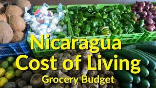 Nicaragua GROCERY BUDGET | Cost of living in NICARAGUA | Grocery budget for 1 week - 2 adults