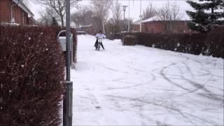 Pitbike fun in the snow