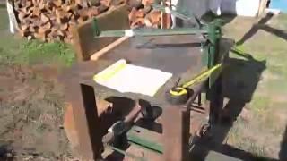 Manual log wood splitter, dimensions and update report