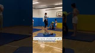 Easy beginner flow that you can try #acroyoga #acrobatics #couplegoals