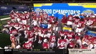 Oklahoma Sooners Malcolm Kelly freestyle after the 2020 Cotton Bowl.