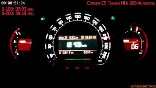 Citroen C5 2.0 HDi Tourer top speed