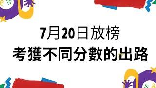 放榜不同出路︳7月20日DSE放榜︳放榜資訊