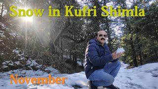 Latest Snowfall In Kufri Shimla, GhumoG Bharke, Snow in Kufri