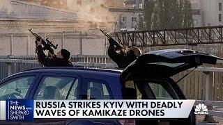 Russia unleashes 'kamikaze' drones on civilian targets in Kyiv