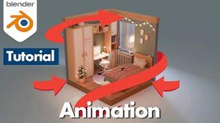 How to Animation your Isometric Room inside of Blender | Blender Tutorial