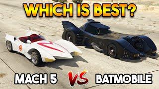 GTA 5 : BATMOBILE VS MACH 5 (WHICH IS BEST?)