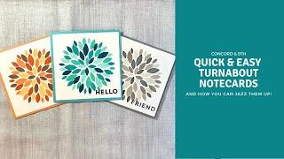 Quick & Easy Turnabout Notecards