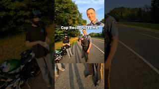 Cool cop recognizes me  #cops #funny #bikelife #motorcycle #omg #lol
