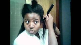 Straightening Natural Hair without Chemicals Part 2