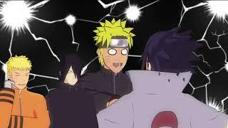 Naruto and Sasuke met their past selves...