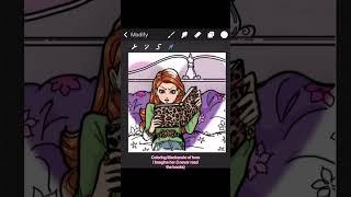 Prolly my last one but I have speedpaints for y’all :) #color #art #dorkdiaries #procreate