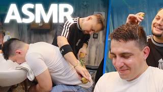 ASMR | Deep Sleep Head & Back Massage Therapy In Barber Shop