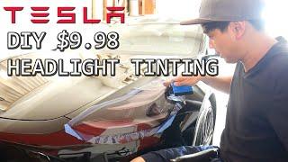 Tesla Model 3 DIY Headlight Tinting for $10