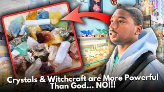 Crystal Shop EXPOSED: He Said THIS About God and Worshipping Crystals! 