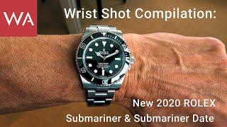 Wrist Shot Compilation: New 2020 ROLEX Submariner & Submariner Date.