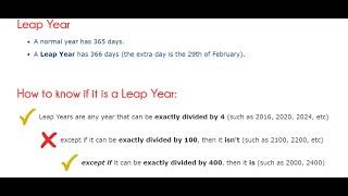 Leap Year Calculator - Python